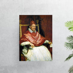 Portrait of Pope Innocent X by Diego Velázquez, 1650 poster 7