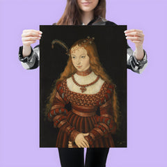 Portrait of Princess Sibylle of Cleve by Lucas Cranach the Elder poster 3
