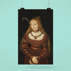 Portrait of Princess Sibylle of Cleve by Lucas Cranach the Elder poster 6