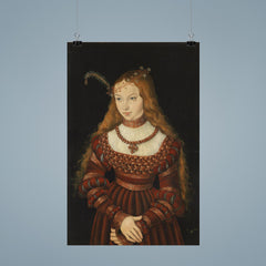 Portrait of Princess Sibylle of Cleve by Lucas Cranach the Elder poster 9