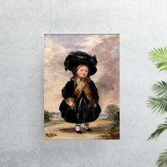 Portrait of Princess Victoria at Age 4 by Stephen Poyntz Denning, 1823 poster 7