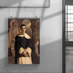 Portrait of Reverend Father Jean-Baptiste Henri-Dominique Lacordaire by Théodore Chassériau, 1840 poster 4