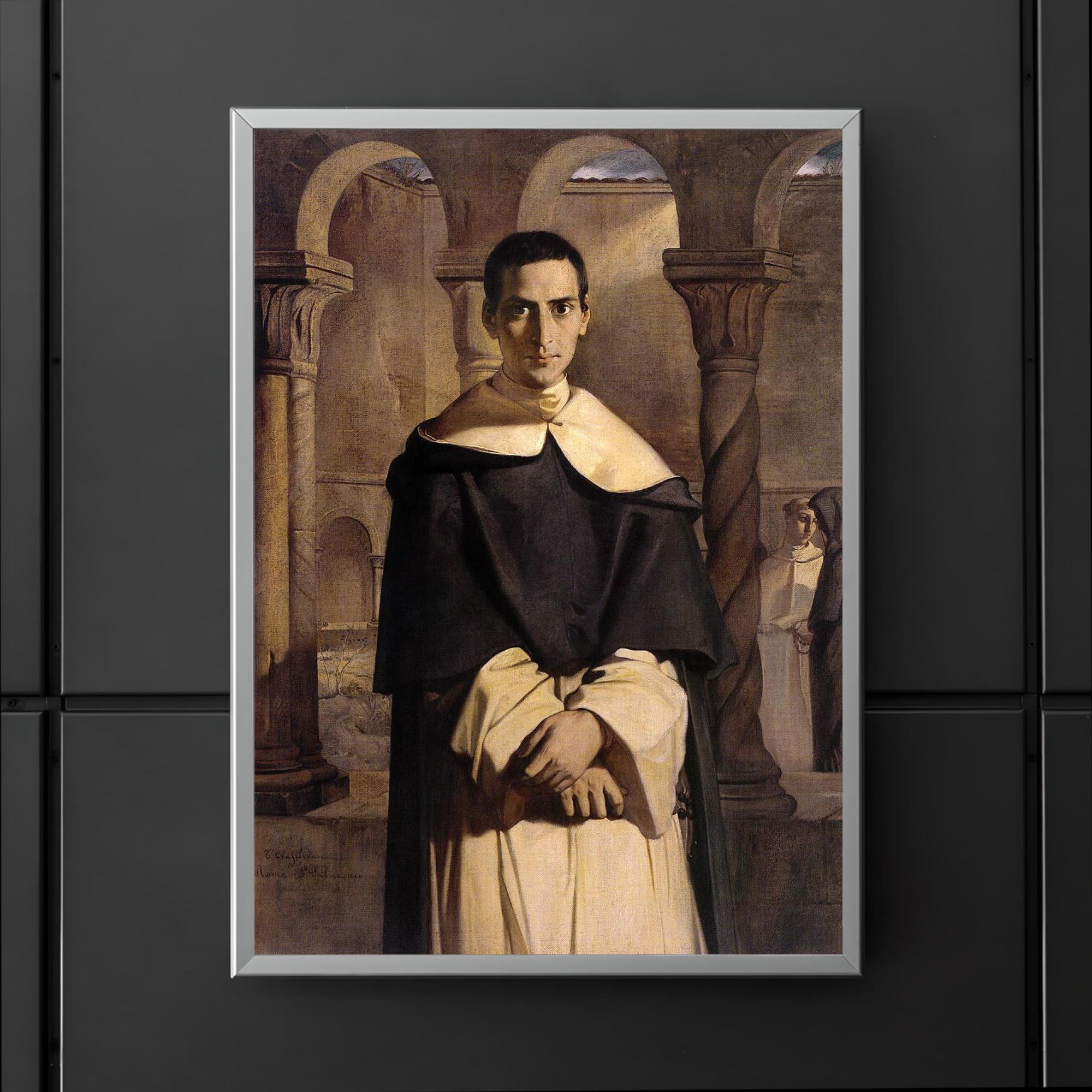 Portrait of Reverend Father Jean-Baptiste Henri-Dominique Lacordaire by Théodore Chassériau, 1840 poster 5