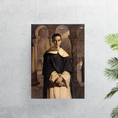 Portrait of Reverend Father Jean-Baptiste Henri-Dominique Lacordaire by Théodore Chassériau, 1840 poster 7