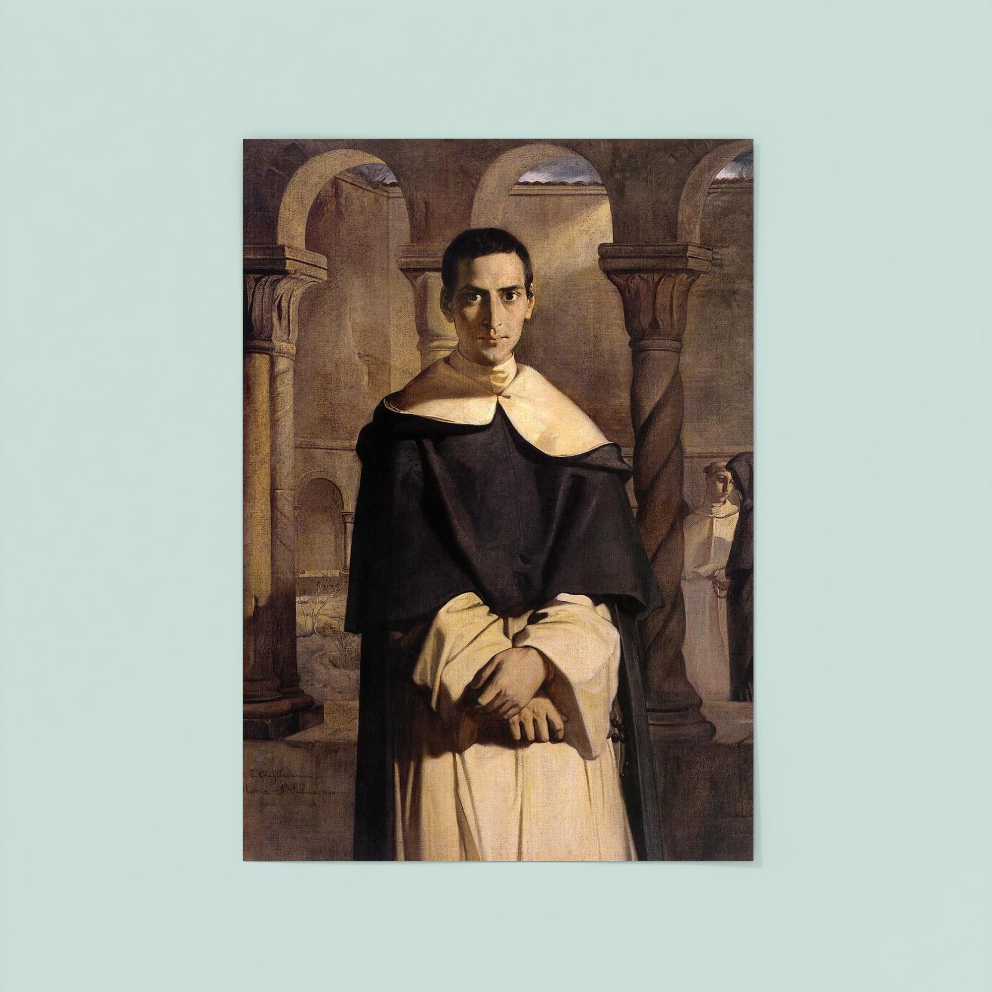 Portrait of Reverend Father Jean-Baptiste Henri-Dominique Lacordaire by Théodore Chassériau, 1840 poster 8