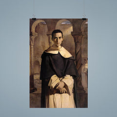 Portrait of Reverend Father Jean-Baptiste Henri-Dominique Lacordaire by Théodore Chassériau, 1840 poster 9