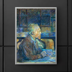 Portrait of Vincent van Gogh by Henri de Toulouse-Lautrec poster 5