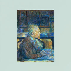 Portrait of Vincent van Gogh by Henri de Toulouse-Lautrec poster 8