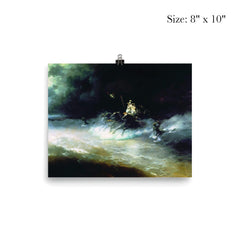 Poseidon Travelling by Sea by Ivan Aivazovsky poster 4