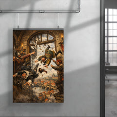 Prague defenders hurling imperial envoys from window poster 4