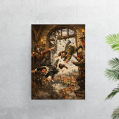 Prague defenders hurling imperial envoys from window poster 7