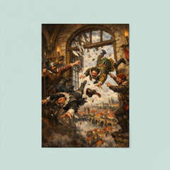 Prague defenders hurling imperial envoys from window poster 8