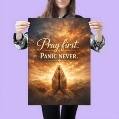 Pray first Panic never poster 3