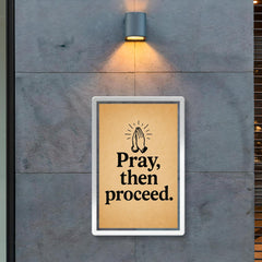 Pray then proceed poster 2