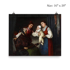 Presenting the Baby by Adolf von Becker poster 2