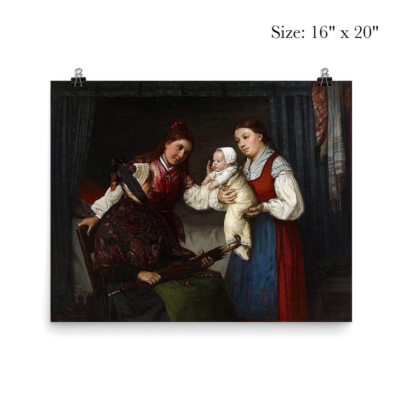 Presenting the Baby by Adolf von Becker poster 2