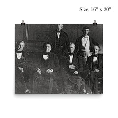 President James K. Polk and His Cabinet by John Plumbe, Jr., 1846 poster 2