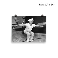 President Truman Leading Exercises on the USS Missouri, 1947 poster 3