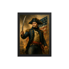 Presley O'Bannon framed print on a plain backdrop in size 12"x16".