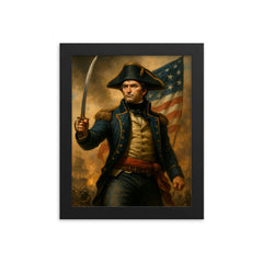 Presley O'Bannon framed print on a plain backdrop in size 8"x10".