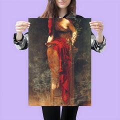 Priestess of Delphi by John Collier, 1891 poster 3