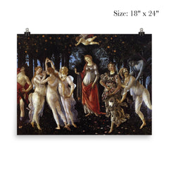 Primavera by Sandro Botticelli, late 1470s or early 1480s poster 5
