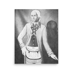 Prince Hall poster on a plain backdrop in size 16"x20".