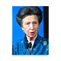 Princess Anne poster on a plain backdrop in size 18"x24".