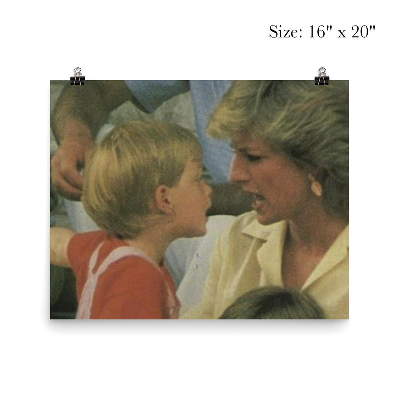 Princess Diana Losing an Argument to Her Son, 1991 poster 2