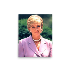Princess Diana poster on a plain backdrop in size 8"x10".