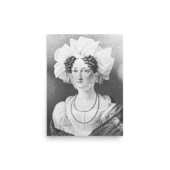Princess Louise Caroline of Hesse-Kassel poster on a plain backdrop in size 12"x16".
