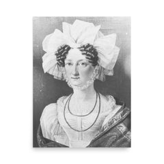 Princess Louise Caroline of Hesse-Kassel poster on a plain backdrop in size 18"x24".