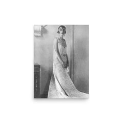 Princess Mafalda of Savoy poster on a plain backdrop in size 12"x16".