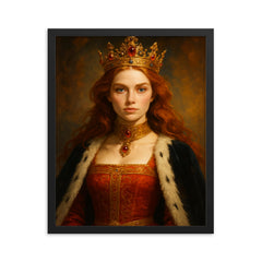 Princess Sibylle of Cleve framed print on a plain backdrop in size 16"x20".