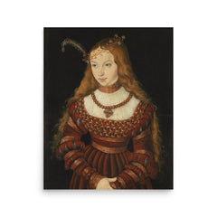 Princess Sibylle of Cleve poster on a plain backdrop in size 16"x20".