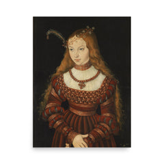 Princess Sibylle of Cleve poster on a plain backdrop in size 18"x24".
