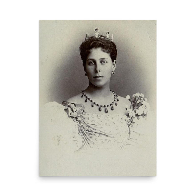 Princess Victoria of Saxe-Coburg and Gotha poster on a plain backdrop in size 18