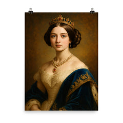 Princess Victoria of Saxe Coburg and Gotha poster on a plain backdrop in size 8"x10".