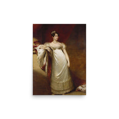 Princess Wilhelmina of Hesse-Kassel poster on a plain backdrop in size 12"x16".