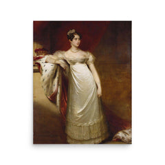 Princess Wilhelmina of Hesse-Kassel poster on a plain backdrop in size 16"x20".