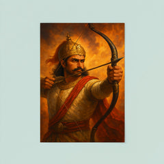 Prithviraj Chauhan drawing the final arrow poster 8