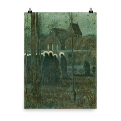 Procession of Souls by Louis Welden Hawkins poster on a plain backdrop in size 8"x10".