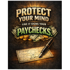 Protect your mind like it signs your paychecks jigsaw puzzle