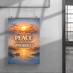 Protect your peace like it's payroll poster 4