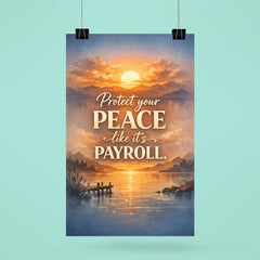 Protect your peace like it's payroll poster 6