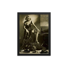 Protest Against Censorship by A.L. Schafer, 1934 framed print on a plain backdrop in size 12"x16".