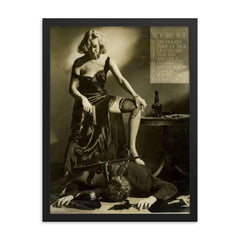 Protest Against Censorship by A.L. Schafer, 1934 framed print on a plain backdrop in size 18"x24".