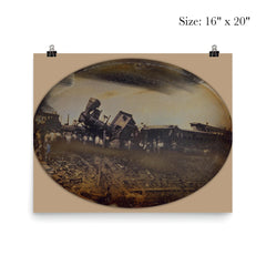 Providence and Worcester Railroad Train Wreck, Rhode Island, August 1853 poster 2