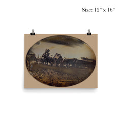 Providence and Worcester Railroad Train Wreck, Rhode Island, August 1853 poster 3