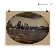 Providence and Worcester Railroad Train Wreck, Rhode Island, August 1853 poster 5